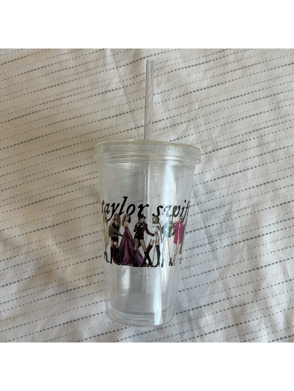 Taylor Swift Official Eras Tumbler Cup With Lid & Straw Folklore Era Merch 16oz